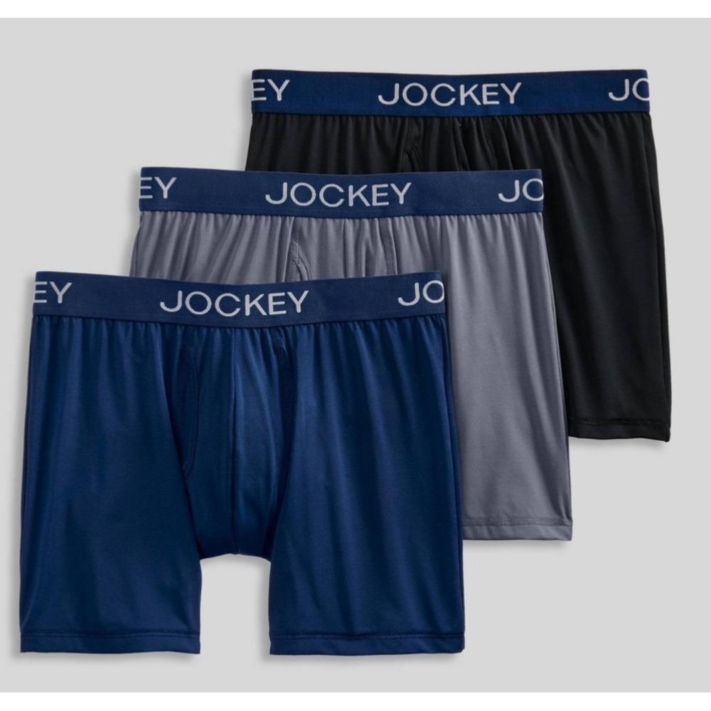 Jockey Generation Men's Microfiber Stretch Long Leg Boxer Briefs Size S 28"-30"